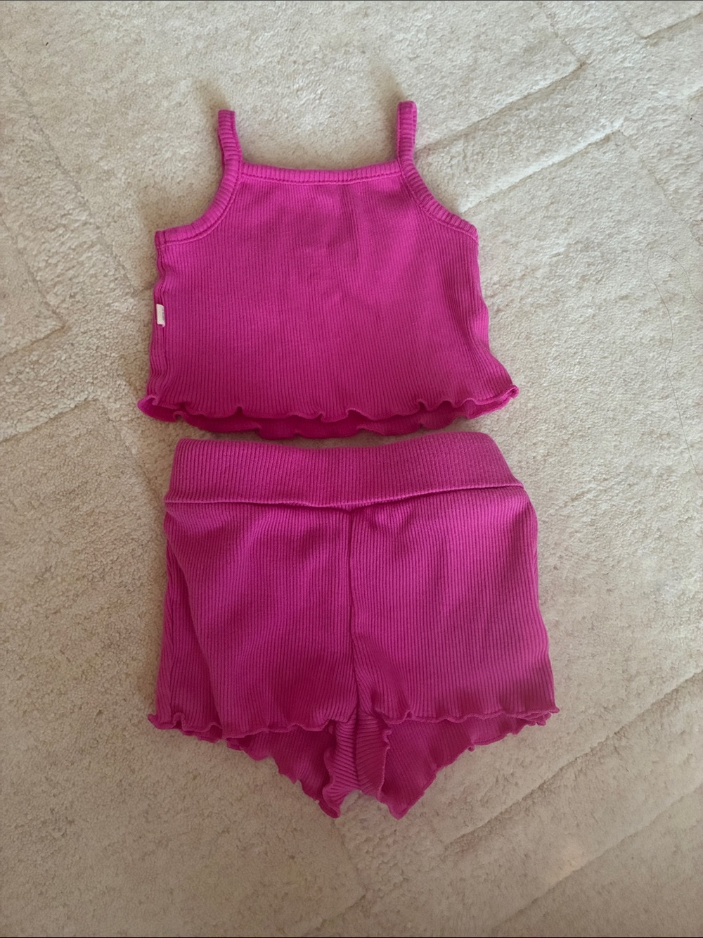 Baby Gap Ribbed Crop Tank + Short Set